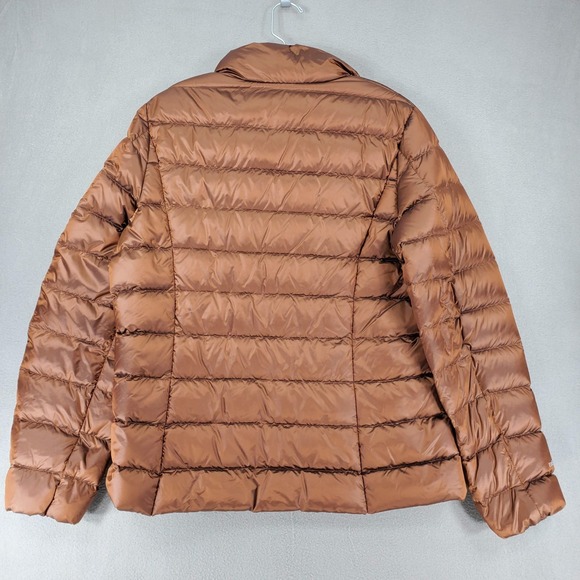 Eddie Bauer Womens L Brown Bronze EB650 Down Puffer Ski Snow Insulated Outdoor - Picture 5 of 7